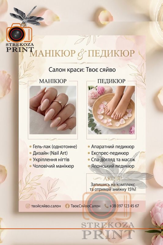 Листовка-объявление А5 формата